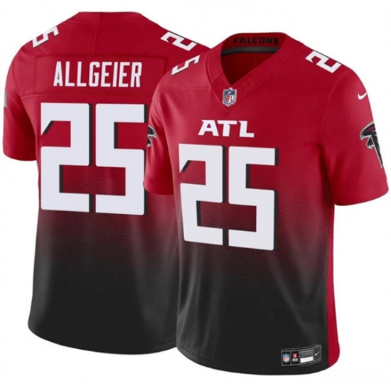 Men's Atlanta Falcons #25 Tyler Allgeier Red Black 2024 F.U.S.E. Vapor Untouchable Limited Football Stitched Jersey - Ujersey