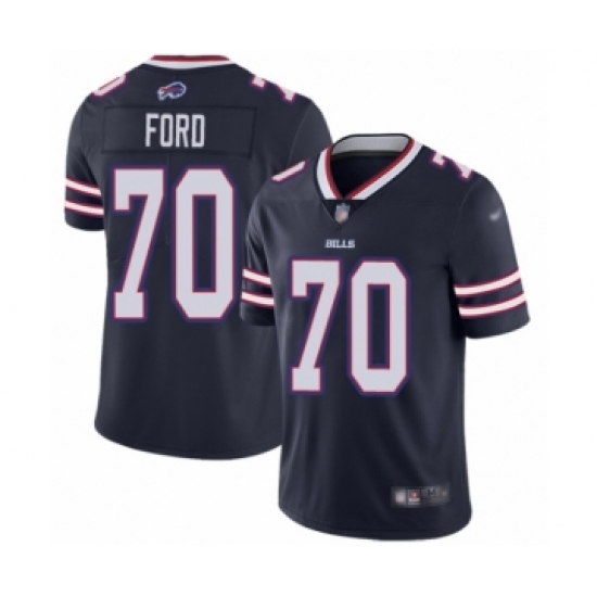 Men's Buffalo Bills #70 Cody Ford Limited Navy Blue Inverted Legend Football Jersey - Ujersey