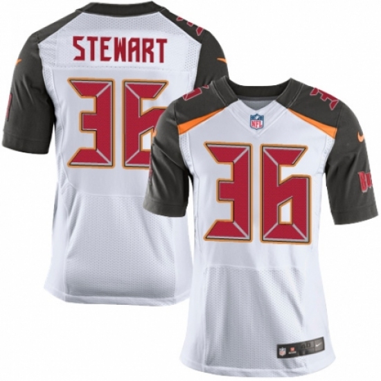 Men's Nike Tampa Bay Buccaneers #36 M.J. Stewart Elite White NFL Jersey - Ujersey