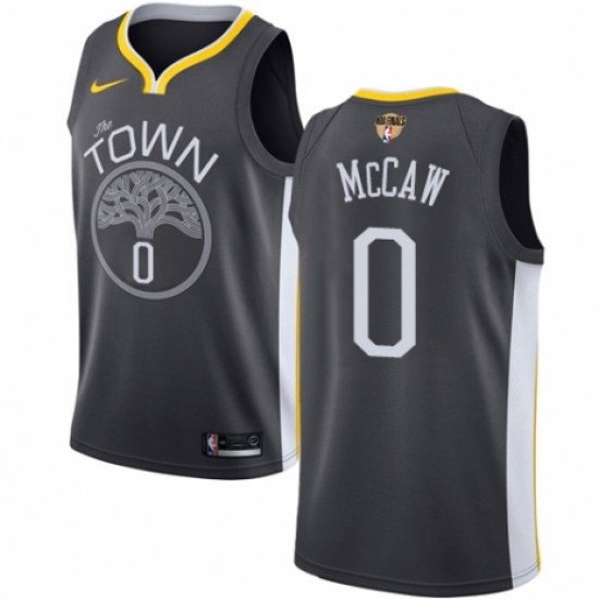 Women's Nike Golden State Warriors #0 Patrick McCaw Swingman Black Alternate 2018 NBA Finals Bound NBA Jersey - Statement Edition