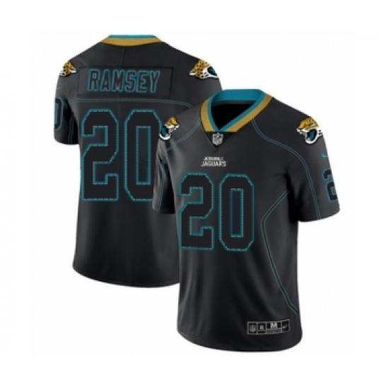 Men's Nike Jacksonville Jaguars #20 Jalen Ramsey Limited Lights Out Black Rush NFL Jersey - Ujersey