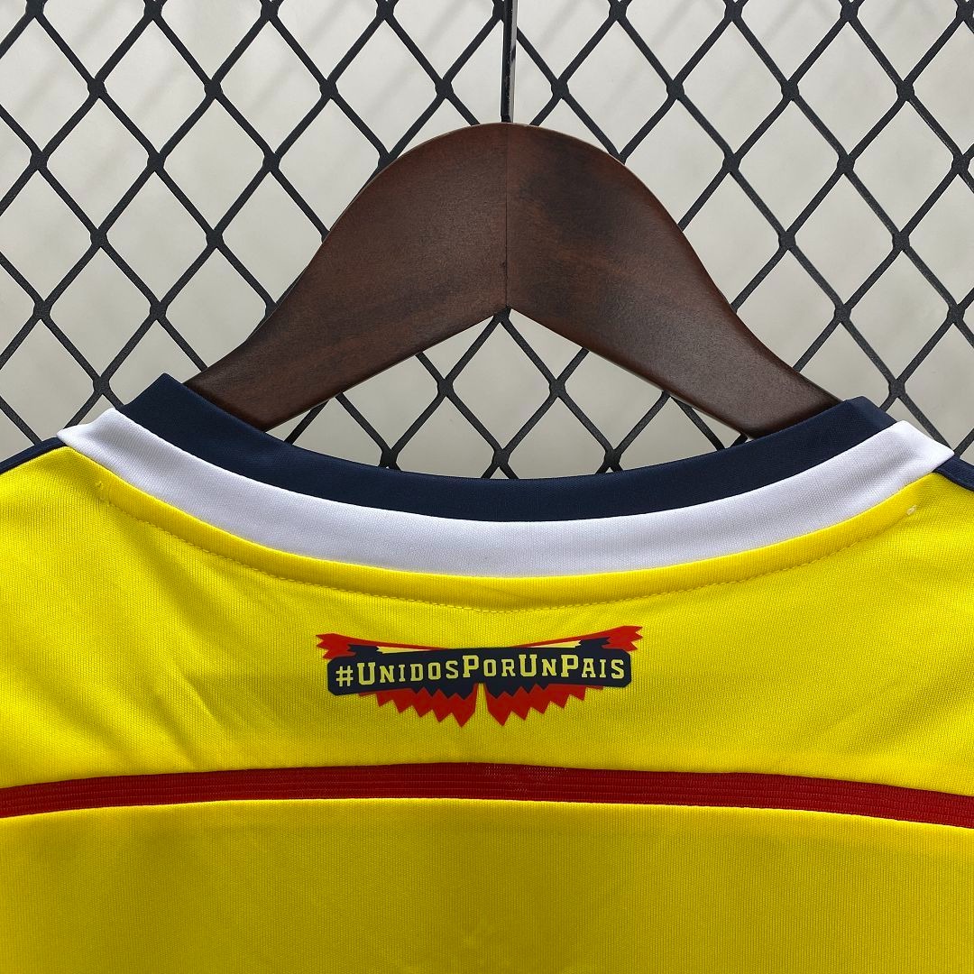 Colombia Retro Soccer Jersey Home Custom Shirt 2014 - ujerseystore