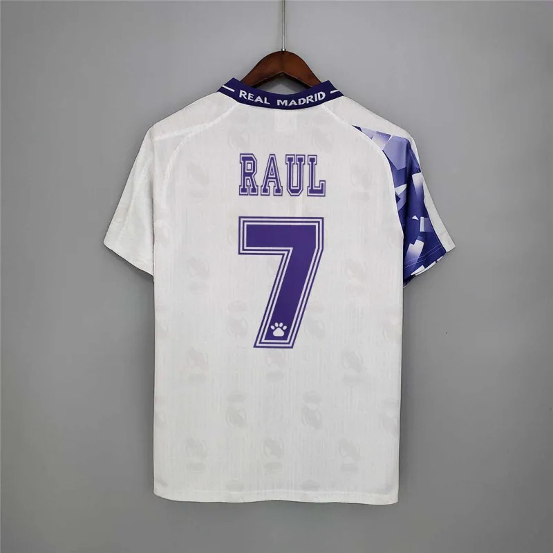 Real Madrid Retro Jersey Third Away Custom Soccer Shirt 1996-97 - ujerseystore