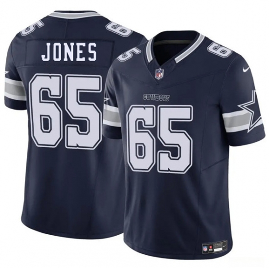 Men's Dallas Cowboys #65 Robert Jones Navy 2025 F.U.S.E. Vapor Untouchable Limited Football Stitched Jersey - Ujersey