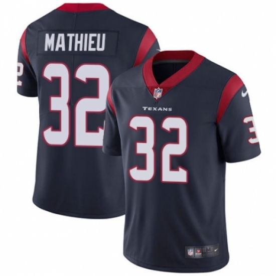 Youth Nike Houston Texans #32 Tyrann Mathieu Navy Blue Team Color Vapor Untouchable Elite Player NFL Jersey - Ujersey