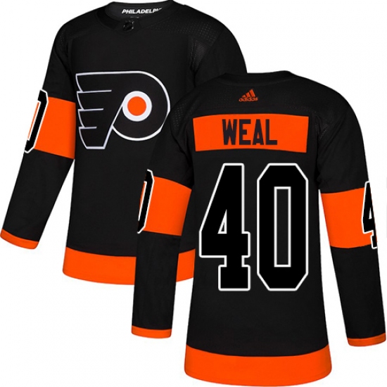 Men's Adidas Philadelphia Flyers #40 Jordan Weal Premier Black Alternate NHL Jersey - Ujersey
