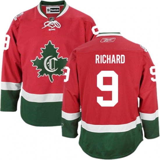 Youth Reebok Montreal Canadiens #9 Maurice Richard Authentic Red New CD NHL Jersey - Ujersey