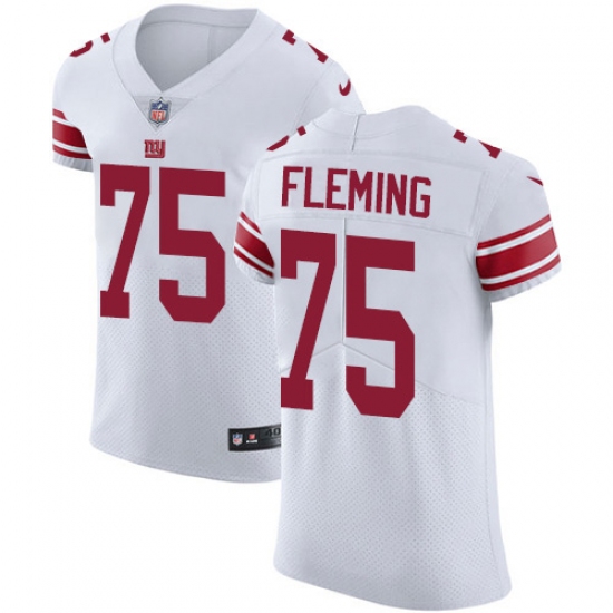 Nike New York Giants #75 Cameron Fleming White Men's Stitched NFL New Elite Jersey - Ujersey