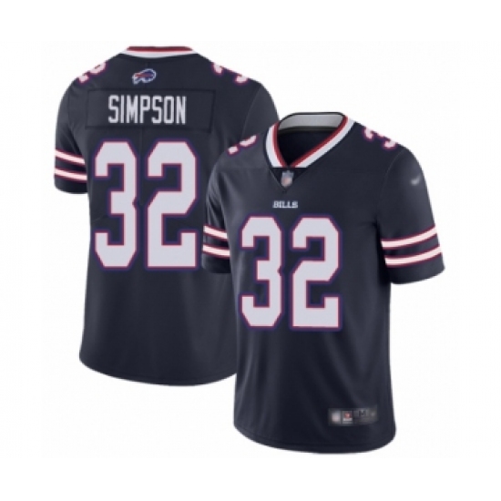 Men's Buffalo Bills #32 O. J. Simpson Limited Navy Blue Inverted Legend Football Jersey - Ujersey