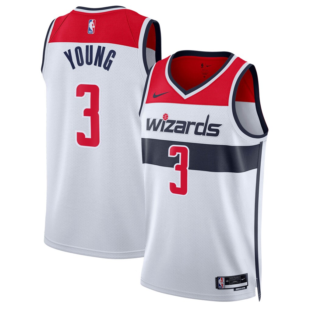 Unisex Washington Wizards Trae Young Nike White Swingman Jersey - Association Edition - Ujersey