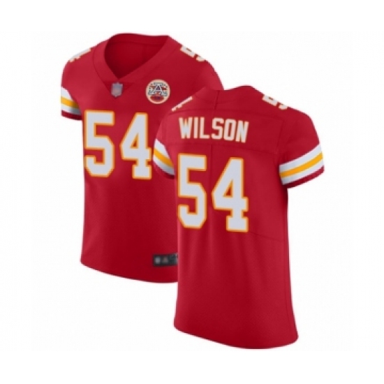 Men's Kansas City Chiefs #54 Damien Wilson Red Team Color Vapor Untouchable Elite Player Football Jersey - Ujersey