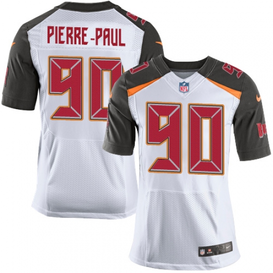 Men's Nike Tampa Bay Buccaneers #90 Jason Pierre-Paul Elite White NFL Jersey - Ujersey