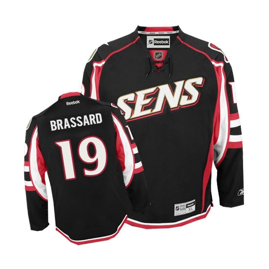 Women's Reebok Ottawa Senators #19 Derick Brassard Authentic Black Third NHL Jersey - Ujersey