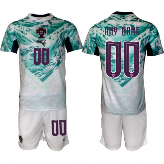 Men's Portugal Team Custom Green 2026 World Cup Away Soccer Jersey Suit - Ujersey