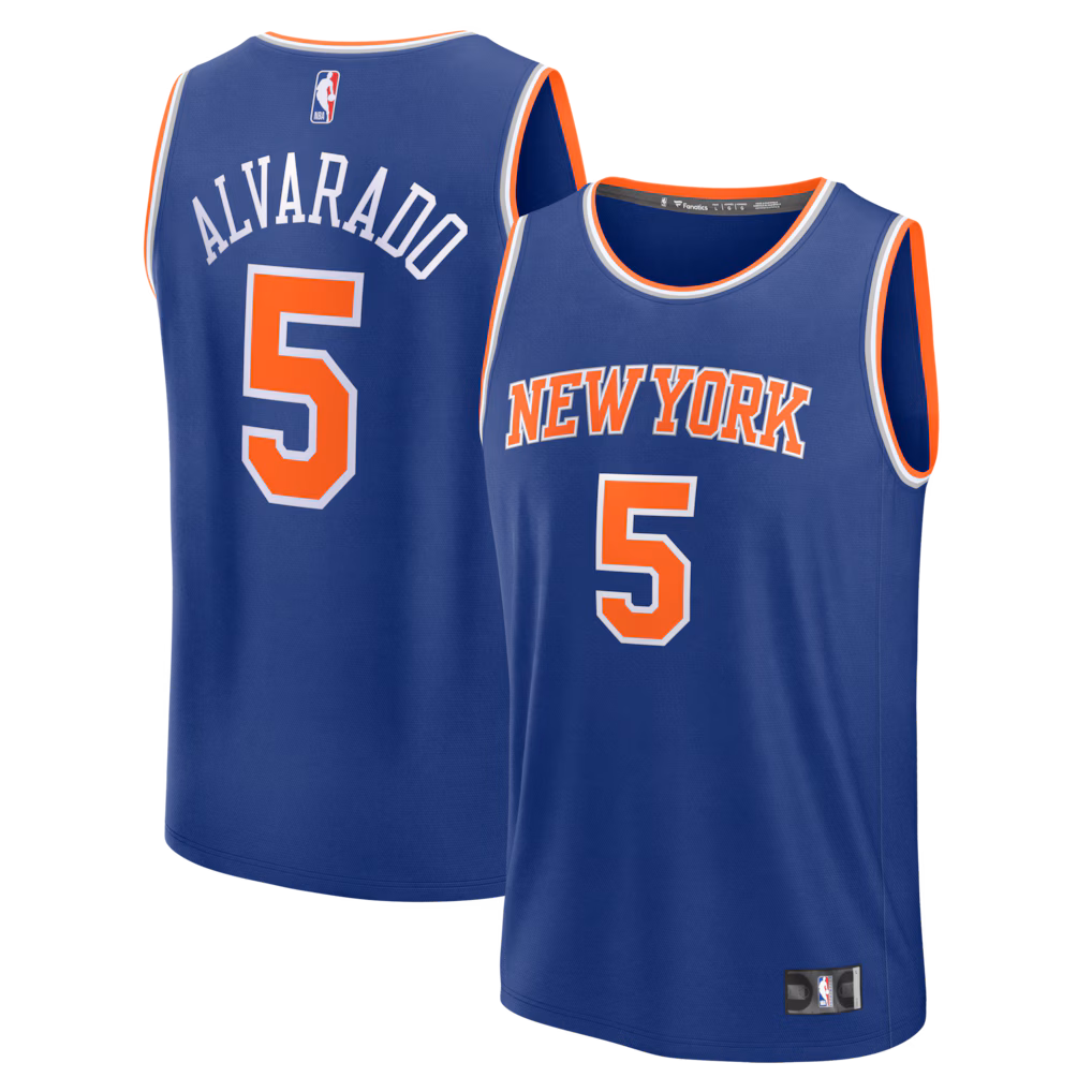 Men's New York Knicks Jose Alvarado Fanatics Blue Fast Break Replica Jersey - Icon Edition - ujerseystore