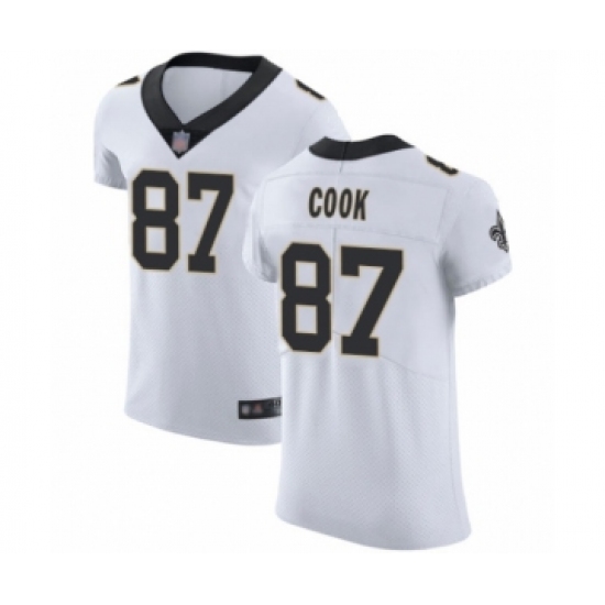 Men's New Orleans Saints #87 Jared Cook White Vapor Untouchable Elite Player Football Jersey - Ujersey