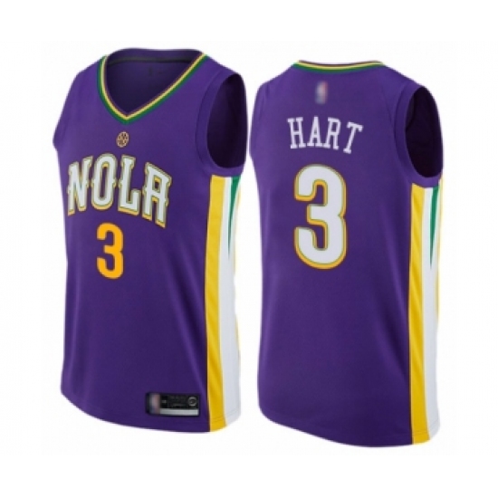 Youth New Orleans Pelicans #3 Josh Hart Swingman Purple Basketball Jersey - City Edition - Ujersey