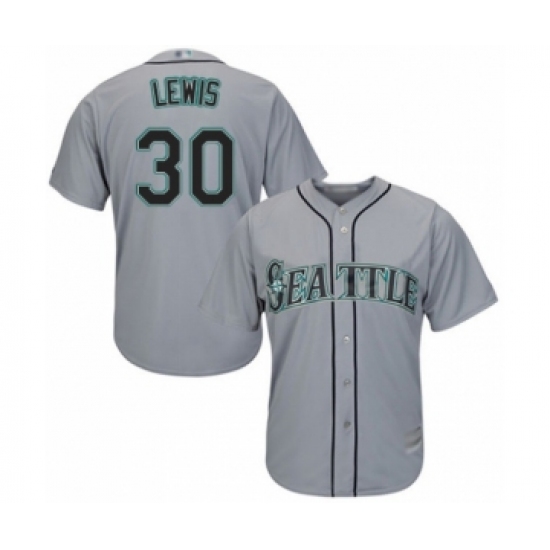 Youth Seattle Mariners #30 Kyle Lewis Authentic Grey Road Cool Base Baseball Player Jersey - Ujersey