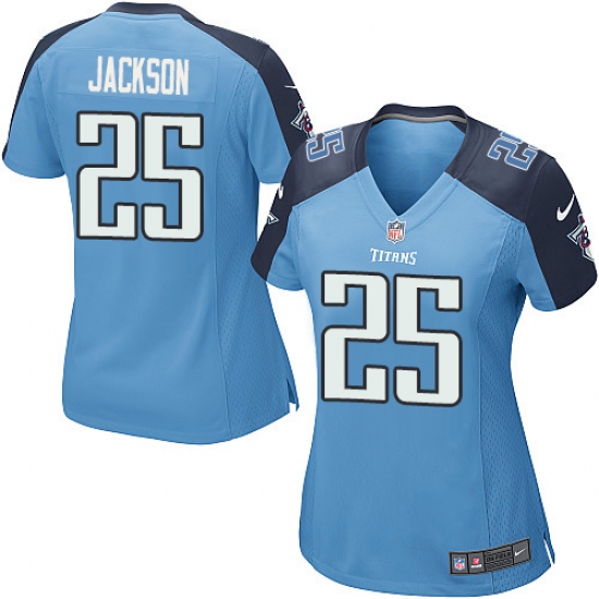 Women's Nike Tennessee Titans #25 Adoree' Jackson Game Light Blue Team Color NFL Jersey - Ujersey