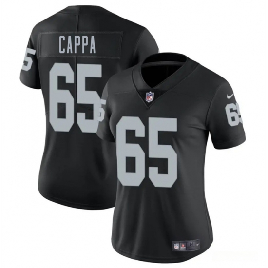 Women's Las Vegas Raiders #65 Alex Cappa Black 2025 Vapor Football Stitched Jersey(Run Small) - Ujersey