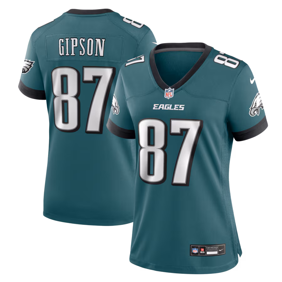 Women's Philadelphia Eagles Xavier Gipson Nike Midnight Green Team Game Jersey - Ujersey