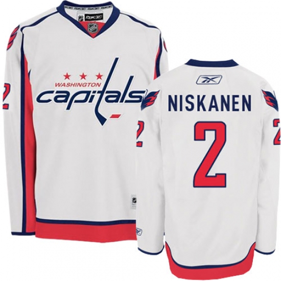 Women's Reebok Washington Capitals #2 Matt Niskanen Authentic White Away NHL Jersey - Ujersey