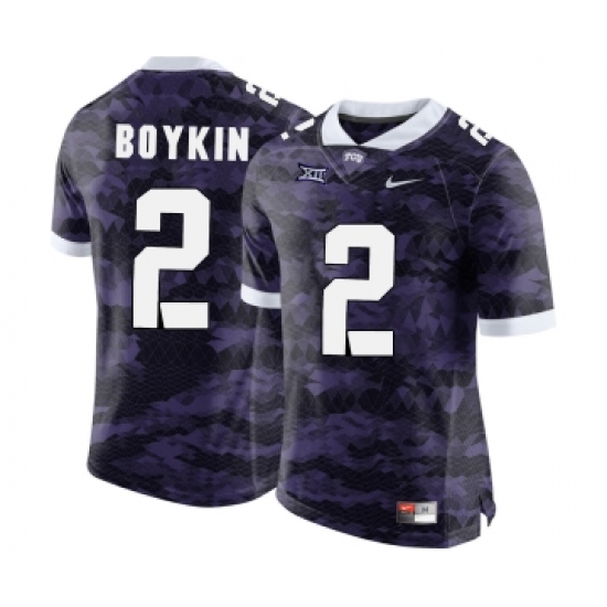 TCU Horned Frogs 2 Trevone Boykin Purple College Football Limited Jersey - Ujersey