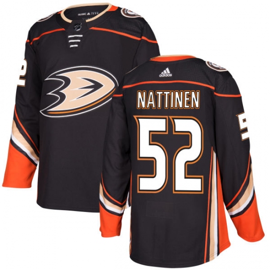 Men's Adidas Anaheim Ducks #52 Julius Nattinen Premier Black Home NHL Jersey - Ujersey