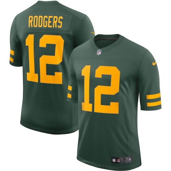 Men's Green Bay Packers #12 Aaron Rodgers Nike Green Alternate Vapor Limited Player Jersey - Ujersey