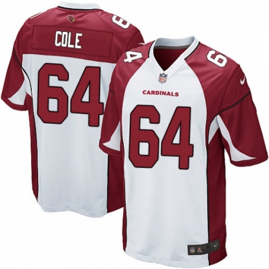 Men's Nike Arizona Cardinals #64 Mason Cole Game White NFL Jersey - Ujersey