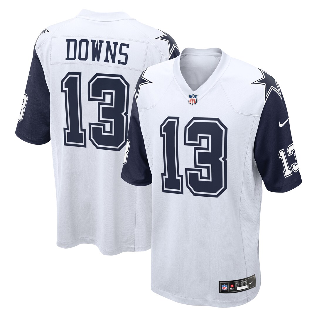Men's Dallas Cowboys Caleb Downs Nike White Alternate Game Jersey - Ujersey