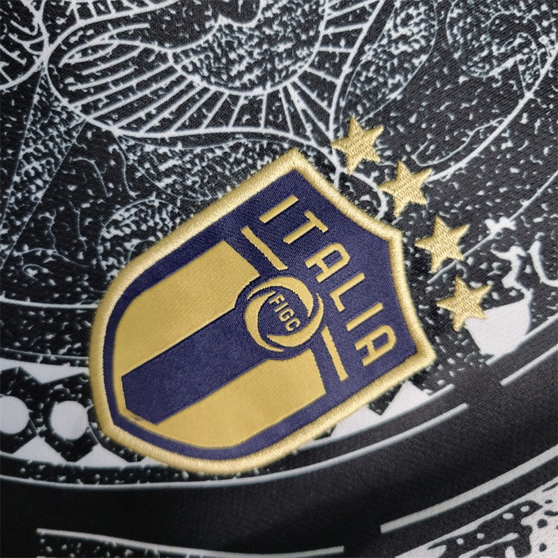 Italy Soccer Jersey Black Special Edition Custom Shirt 2024