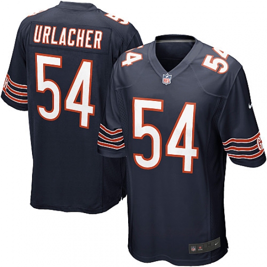 Men's Nike Chicago Bears #54 Brian Urlacher Game Navy Blue Team Color NFL Jersey - Ujersey