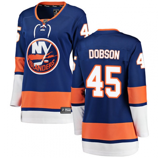 Women's New York Islanders #45 Noah Dobson Fanatics Branded Royal Blue Home Breakaway NHL Jersey - Ujersey