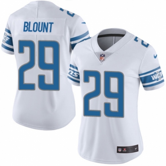 Women's Nike Detroit Lions #29 LeGarrette Blount White Vapor Untouchable Elite Player NFL Jersey - Ujersey