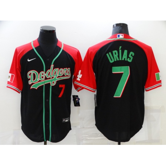 Men's Nike Los Angeles Dodgers #7 Julio Urias Black Authentic Jersey - Ujersey
