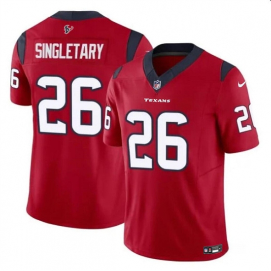 Men's Houston Texans #26 Devin Singletary Red 2023 F.U.S.E. Vapor Untouchable Football Stitched Jersey - Ujersey
