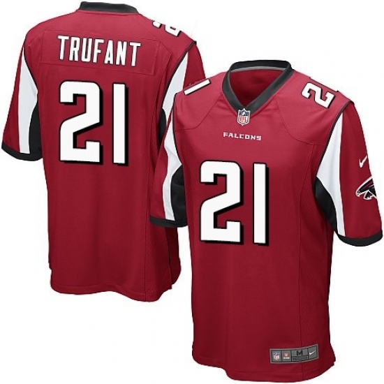Men's Nike Atlanta Falcons #21 Desmond Trufant Game Red Team Color NFL Jersey - Ujersey