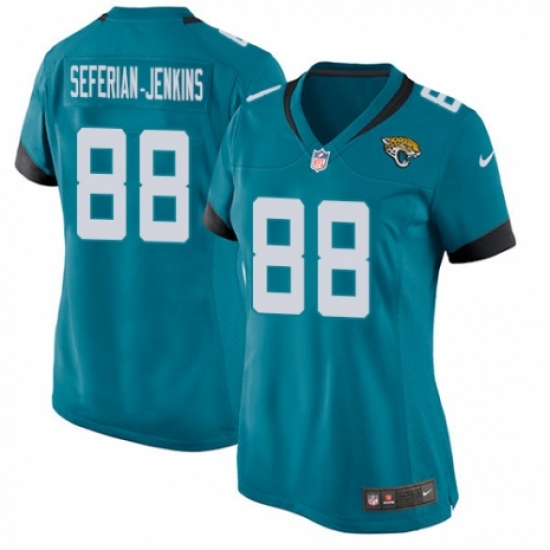 Women's Nike Jacksonville Jaguars #88 Austin Seferian-Jenkins Game Black Alternate NFL Jersey - Ujersey