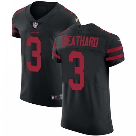 Men's Nike San Francisco 49ers #3 C. J. Beathard Black Alternate Vapor Untouchable Elite Player NFL Jersey - Ujersey