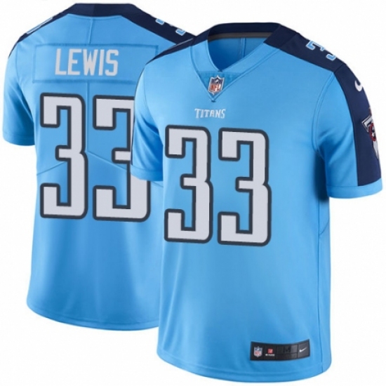 Youth Nike Tennessee Titans #33 Dion Lewis Limited Light Blue Rush Vapor Untouchable NFL Jersey - Ujersey