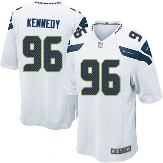 Men's Nike Seattle Seahawks #96 Cortez Kennedy Game White NFL Jersey - Ujersey