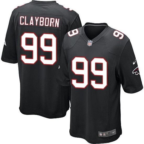 Men's Nike Atlanta Falcons #99 Adrian Clayborn Game Black Alternate NFL Jersey - Ujersey
