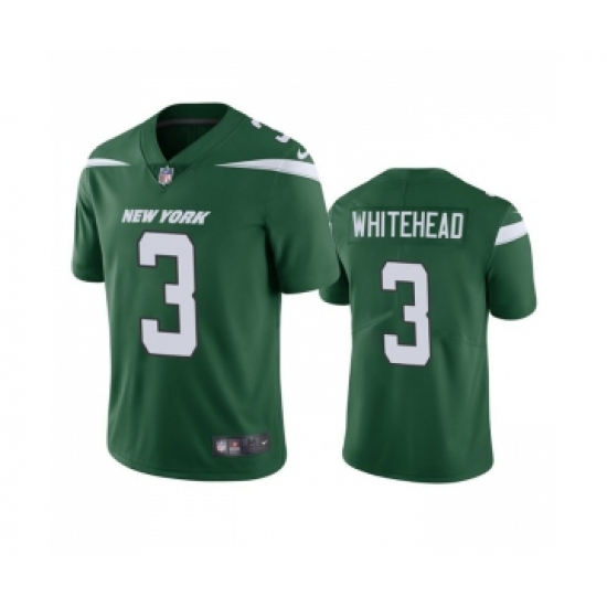 Men's New York Jets #3 Jordan Whitehead Green Vapor Untouchable Limited Stitched Jersey - Ujersey