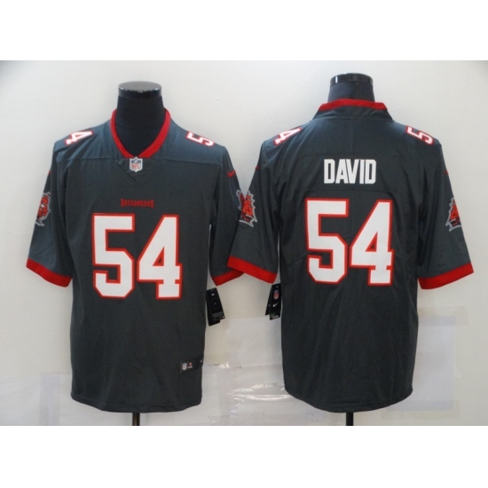 Men's Nike Tampa Bay Buccaneers #54 Lavonte David Nike Pewter Alternate Vapor Limited Jersey - Ujersey