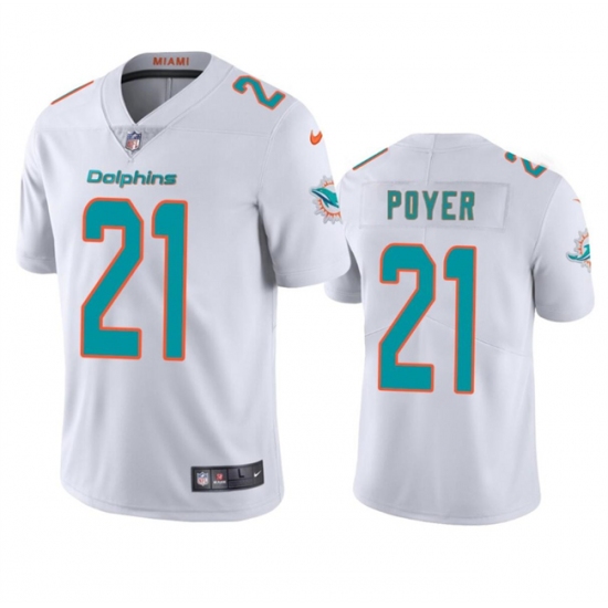 Men's Miami Dolphins #21 Jordan Poyer White Vapor Limited Football Stitched Jersey - Ujersey