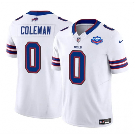 Men's Buffalo Bills #0 Keon Coleman White 2025 F.U.S.E. With Farewell Vapor Untouchable Limited Football Stitched Jersey - Ujersey