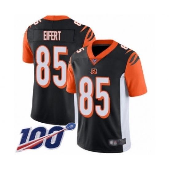 Men's Cincinnati Bengals #85 Tyler Eifert Black Team Color Vapor Untouchable Limited Player 100th Season Football Jersey - Ujersey