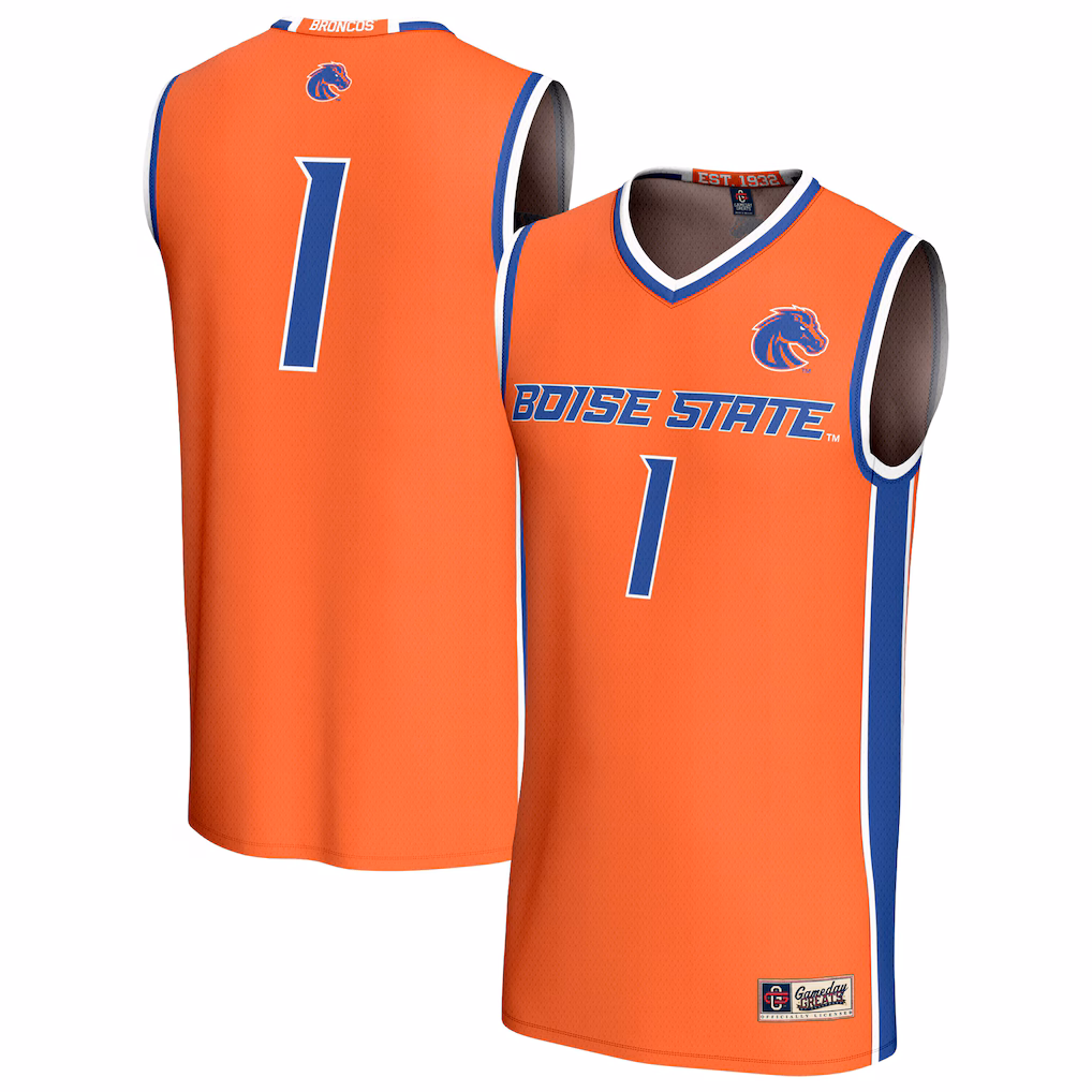 Youth GameDay Greats Orange Boise State Broncos Lightweight Collegiate Basketball Fashion Jersey - Ujersey Shop