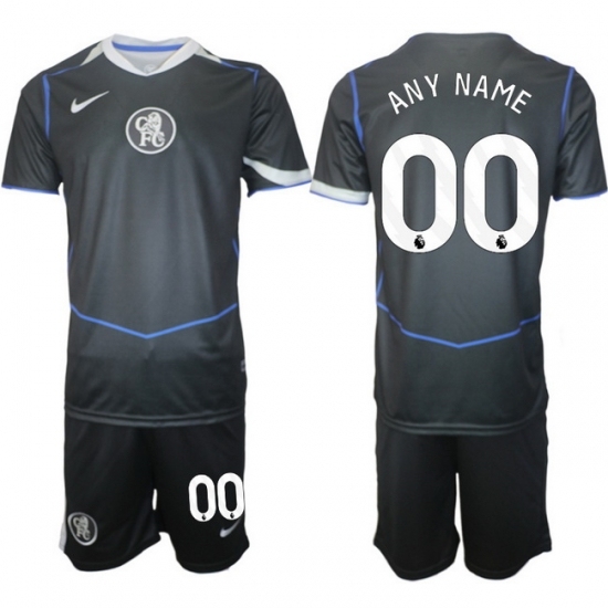 Men Chelsea 2026 Soccer Jerseys DarkGrey CUSTOM - Ujersey